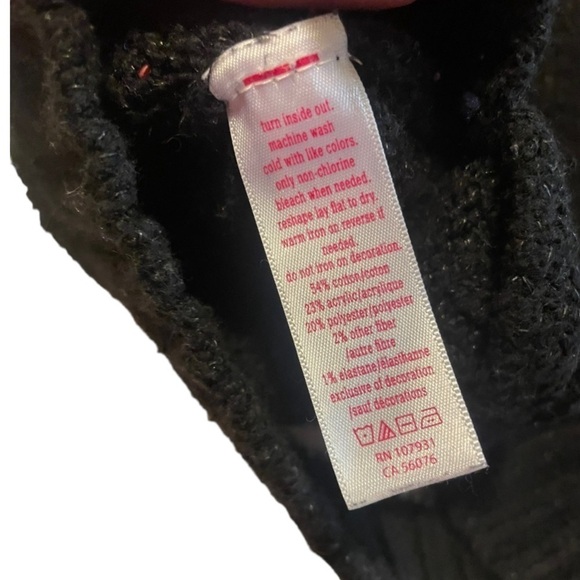 Justice Unicorn Reversible Sequin Black Sweater Girls Size 10 - Picture 7 of 8